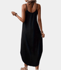 Robe Cami Décolleté en V avec Fente Latérale pour Femmes