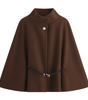 Cape Manteau Ceinturé à Manches Chauve - Souris pour Femmes - Emilia Lane