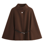Cape Manteau Ceinturé à Manches Chauve - Souris pour Femmes - Emilia Lane