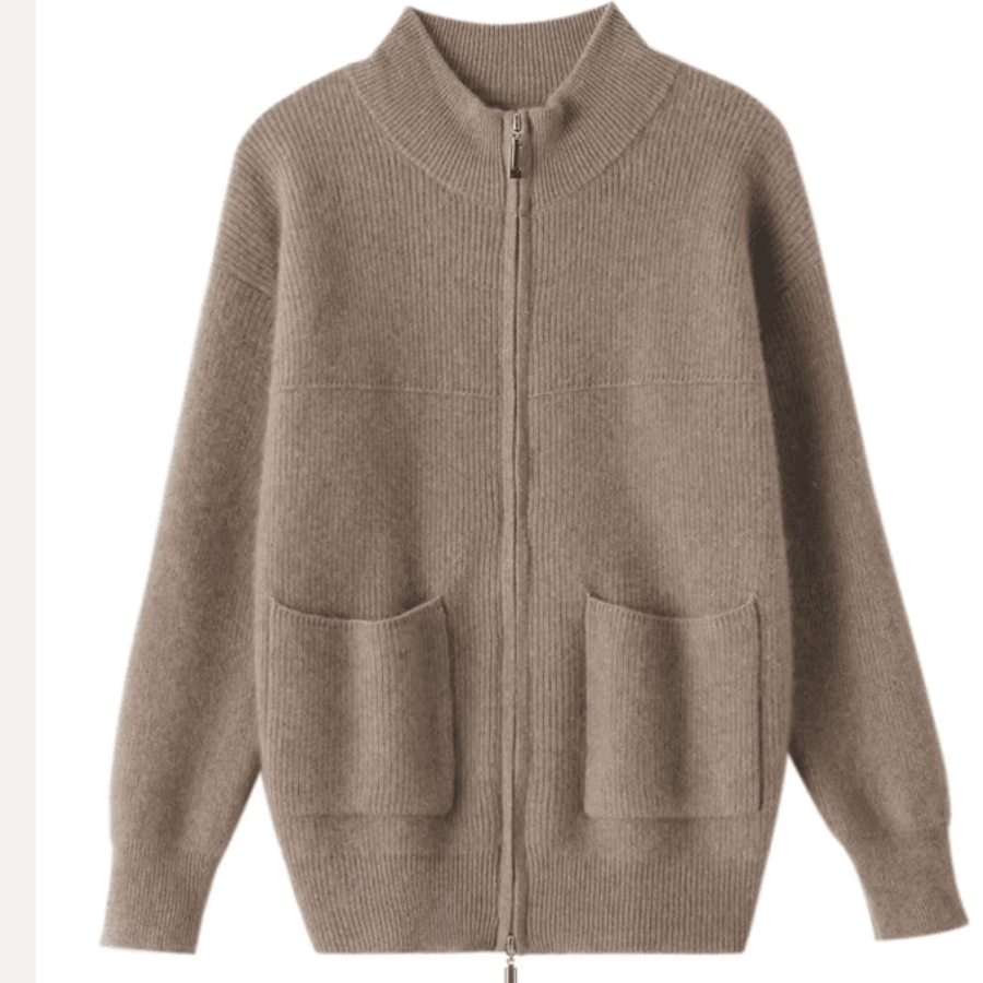 Cardigan Décontracté en Laine Mérinos pour Femmes - Emilia Lane