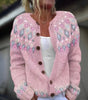 Cardigan en laine et coton à imprimé pour femmes - Emilia Lane