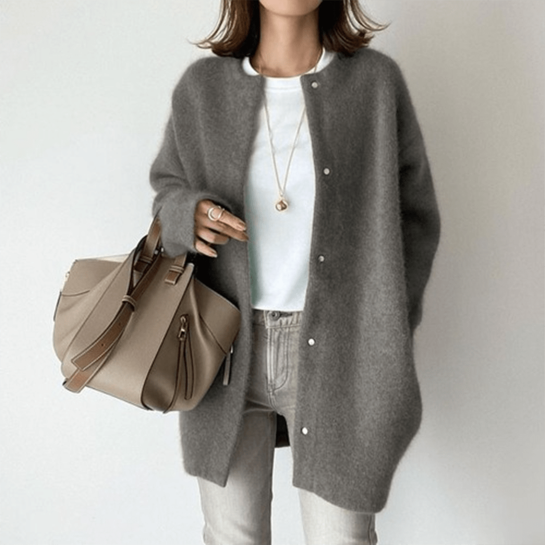 Cardigan en Maille avec Boutons pour Femmes - Emilia Lane