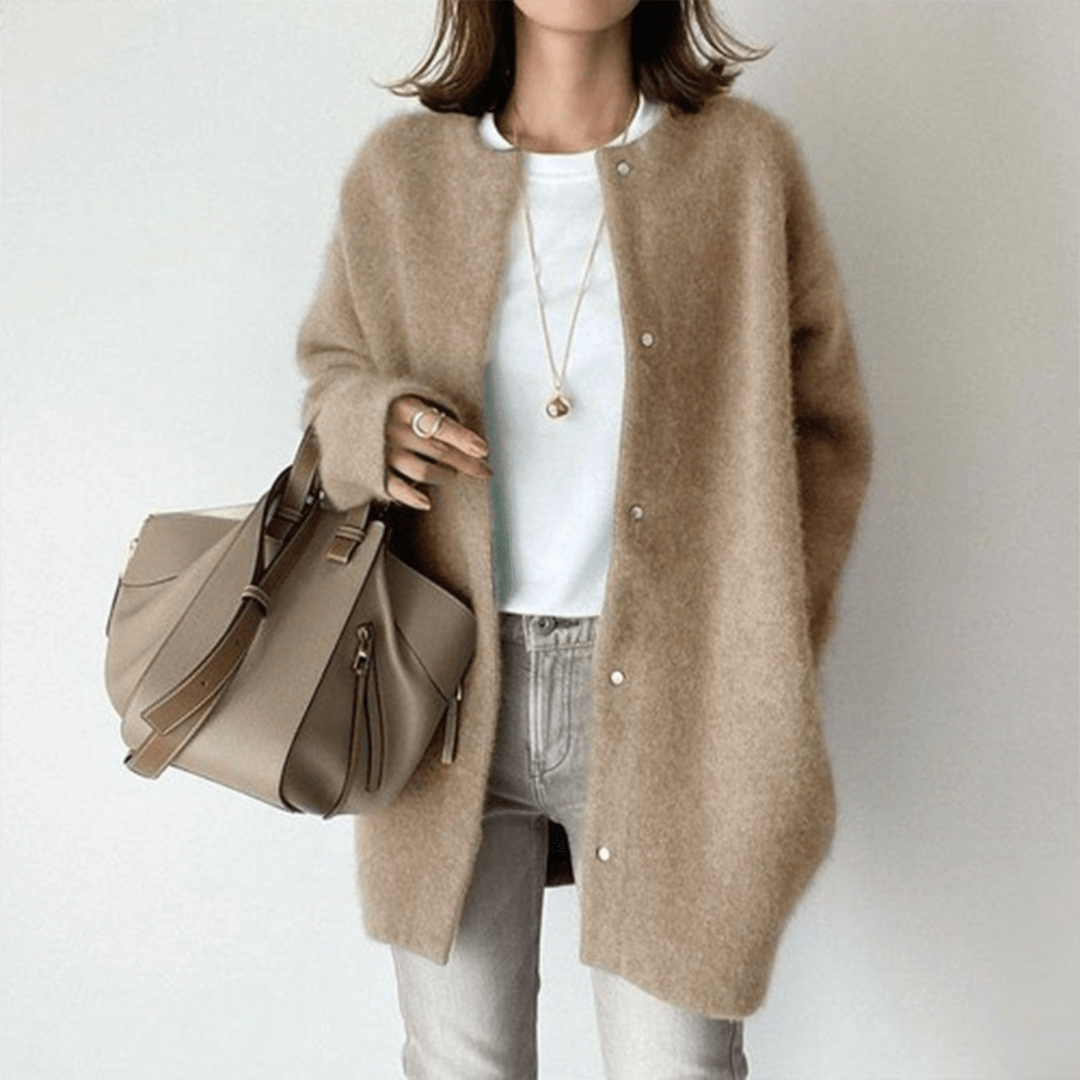 Cardigan en Maille avec Boutons pour Femmes - Emilia Lane