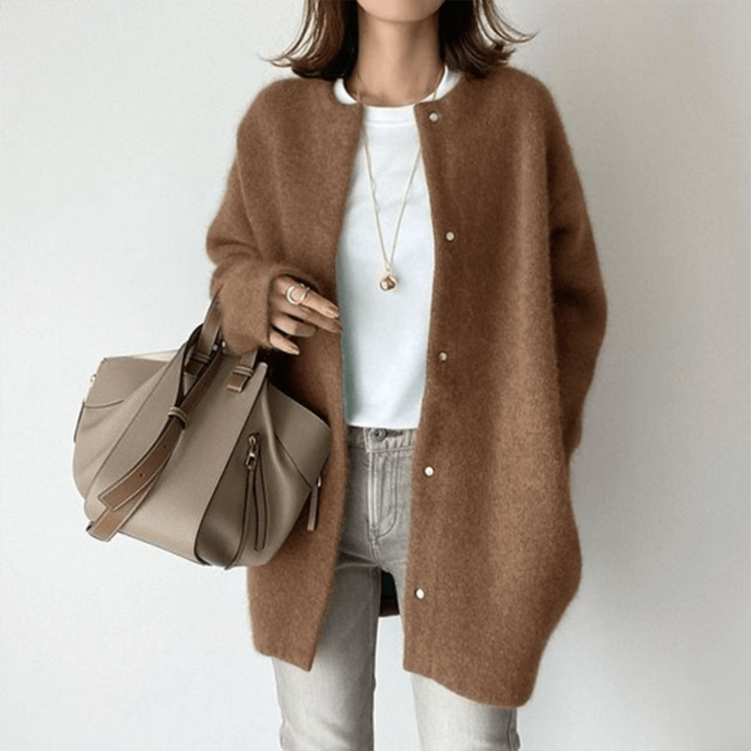 Cardigan en Maille avec Boutons pour Femmes - Emilia Lane