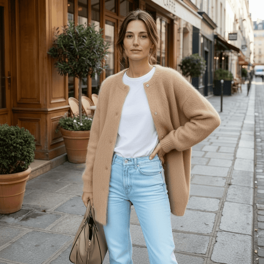 Cardigan en Maille avec Boutons pour Femmes - Emilia Lane