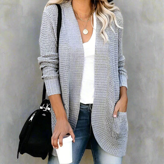 Cardigan Tricoté à Manches Longues pour Femmes - Emilia Lane