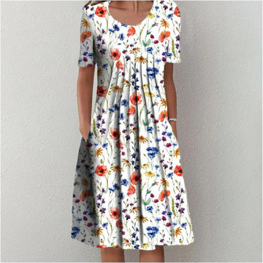 Robe Décontractée Imprimé Floral pour Femmes