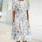 Robe Décontractée Imprimé Floral pour Femmes