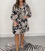 Robe Décontractée à Motif Géométrique pour Femmes