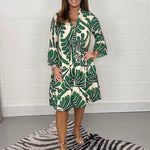 Robe Décontractée à Motif Géométrique pour Femmes
