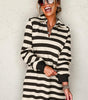 Robe Décontractée à Motif Rayé pour Femmes