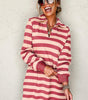 Robe Décontractée à Motif Rayé pour Femmes