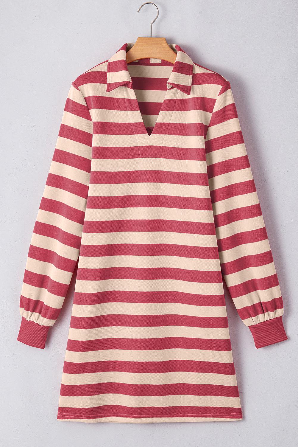 Robe Décontractée à Motif Rayé pour Femmes