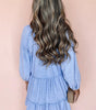 Robe Mini Épaules Bouffantes avec Volants pour Femmes