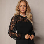 Chandail à Manches Longues avec Dentelle pour Femmes - Emilia Lane