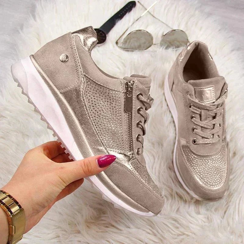 Chaussures à Enfiler Confortables en Cuir pour Femmes - Emilia Lane