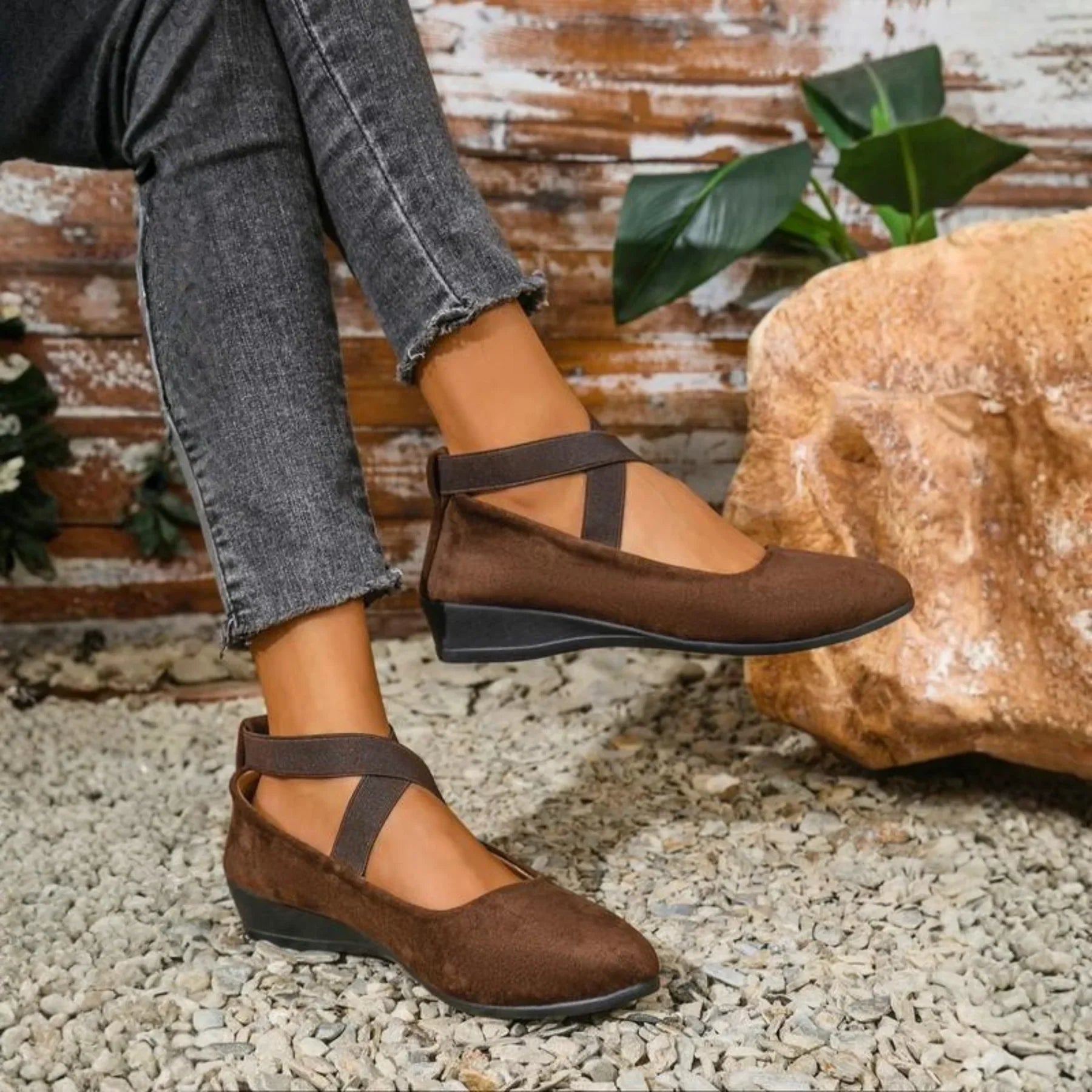 Chaussures Ballerines Compensées pour Femmes - Emilia Lane