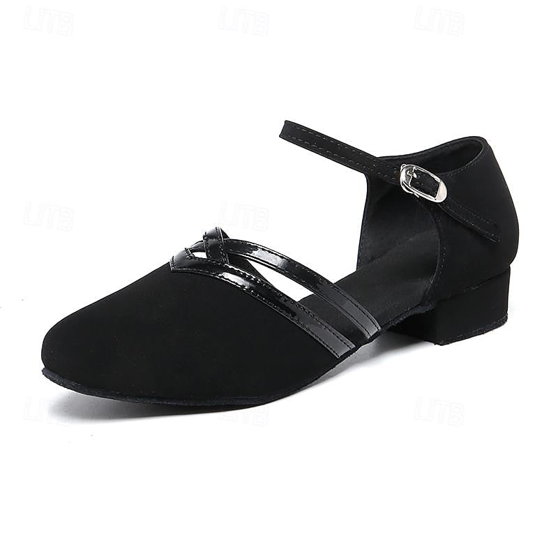 Chaussures de Danse à Talon Bas en Suédine pour Femmes - Emilia Lane
