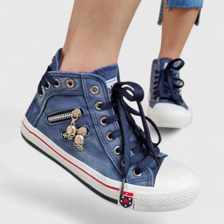 Chaussures Montantes en Denim pour Femme | Idéales pour le Printemps - Emilia Lane