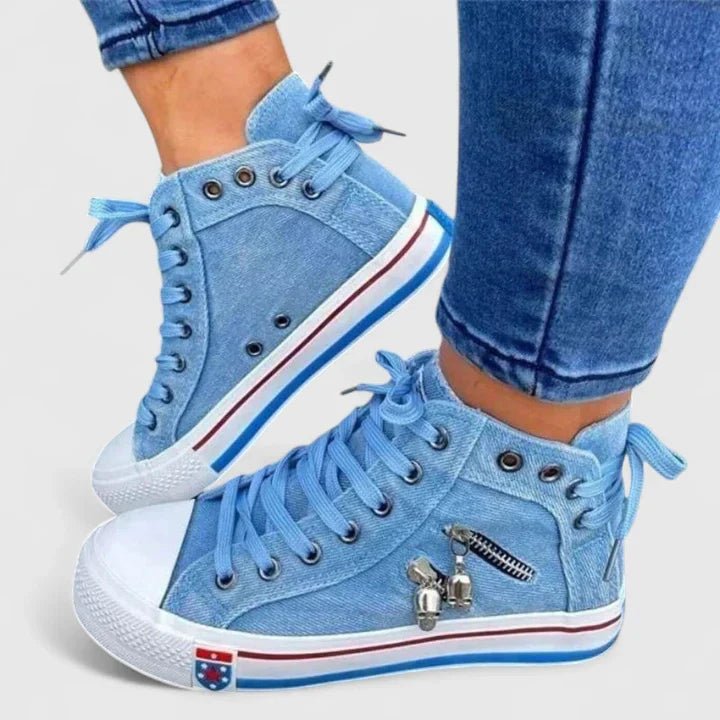 Chaussures Montantes en Denim pour Femme | Idéales pour le Printemps - Emilia Lane