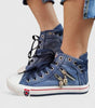 Chaussures Montantes en Denim pour Femme | Idéales pour le Printemps - Emilia Lane