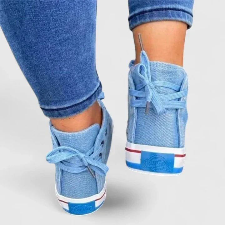 Chaussures Montantes en Denim pour Femme | Idéales pour le Printemps - Emilia Lane