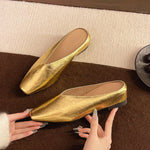 Chaussures plates en cuir vegan pour femmes - Emilia Lane