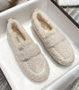 Mocassin Confort Fourré en Peluche pour Femme