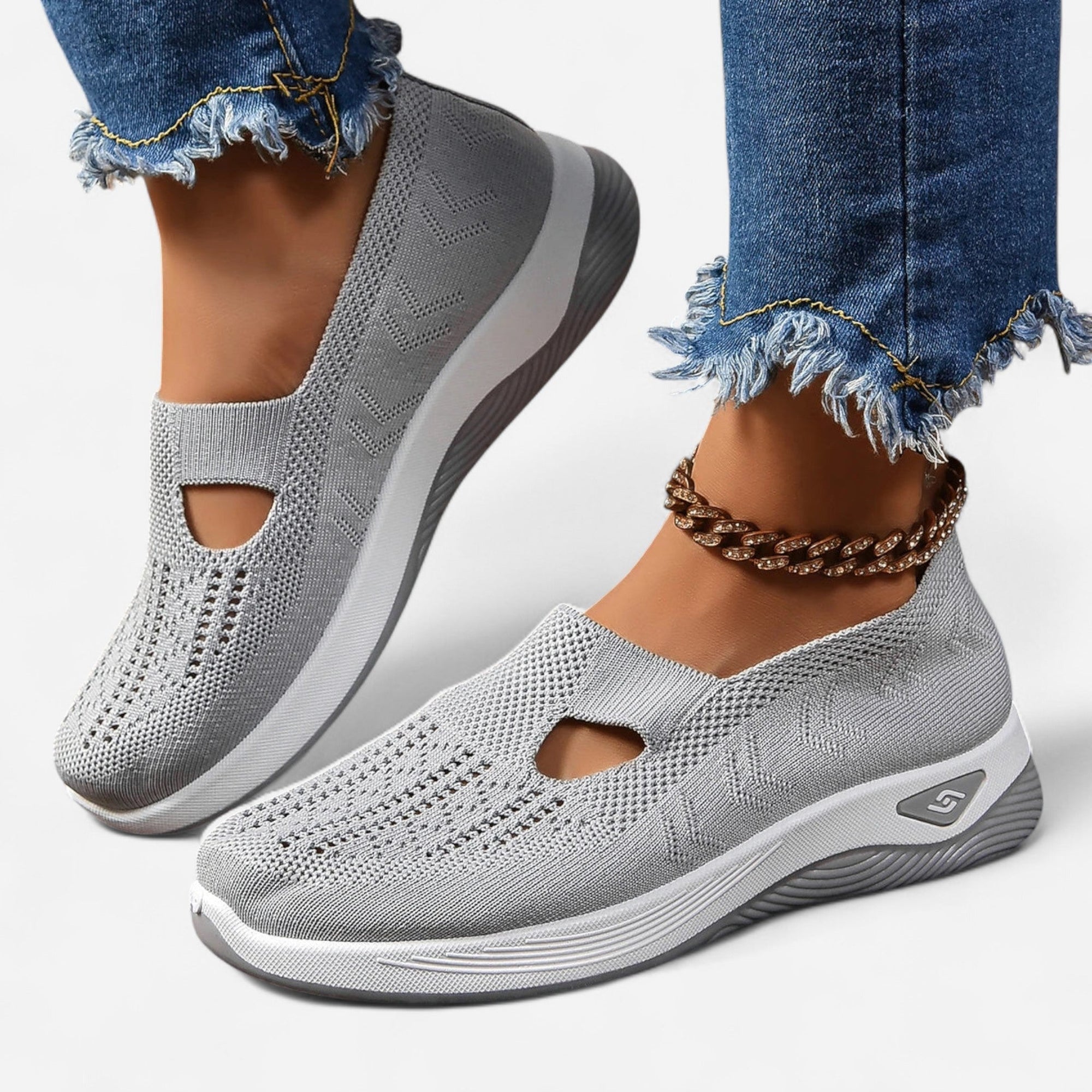 Chaussures Slip - On en Mesh pour Femmes - Emilia Lane