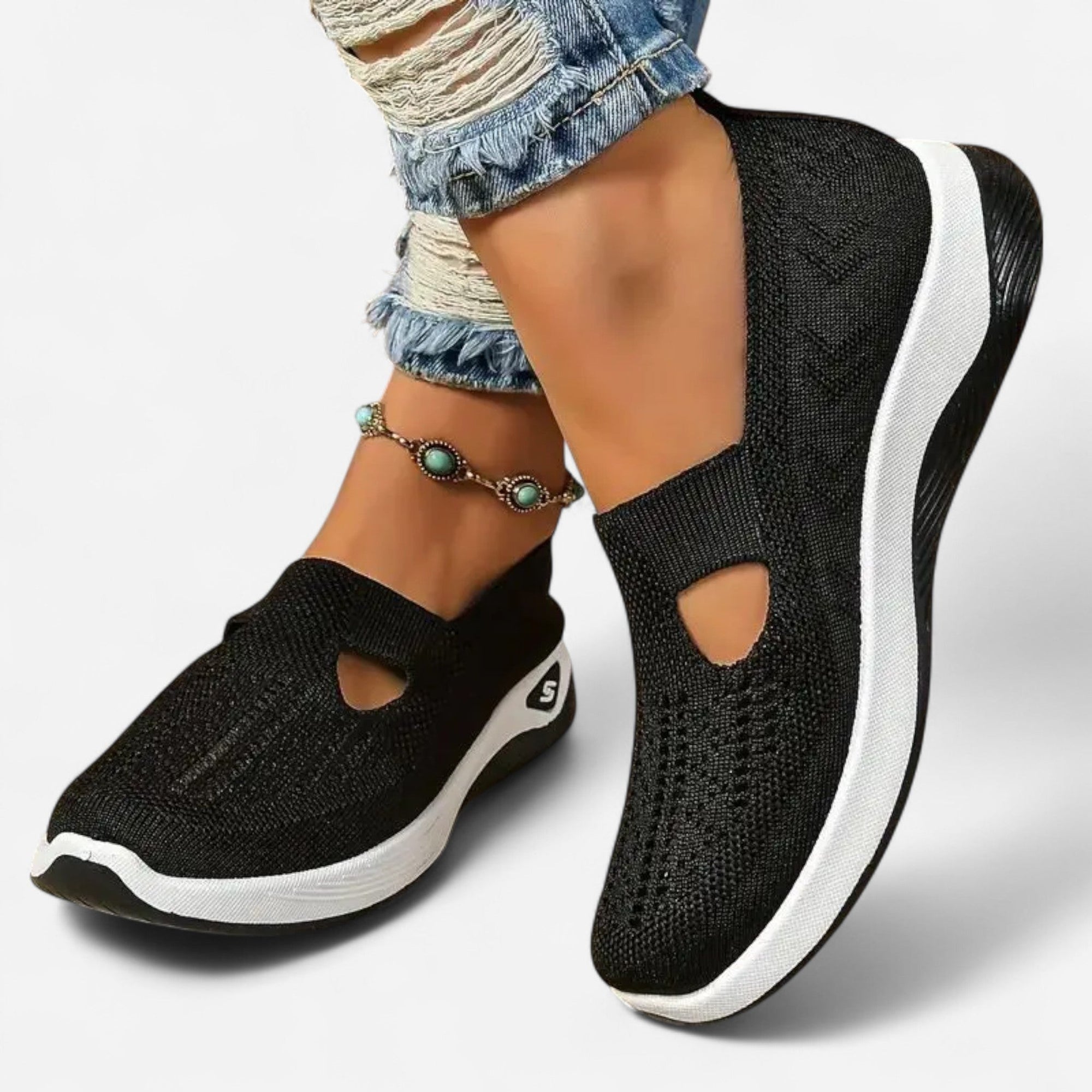 Chaussures Slip - On en Mesh pour Femmes - Emilia Lane