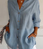 Chemise à Manches Longues Plissée et Structurée pour Femme | Idéale pour l'Automne - Emilia Lane