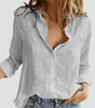 Chemise en Lin Décontractée à Manches Longues pour Femmes - Emilia Lane