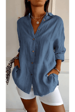 Chemise Longue à Col Revers pour Femme - Emilia Lane