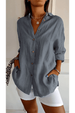 Chemise Longue à Col Revers pour Femme - Emilia Lane
