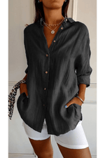 Chemise Longue à Col Revers pour Femme - Emilia Lane