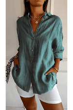 Chemise Longue à Col Revers pour Femme - Emilia Lane