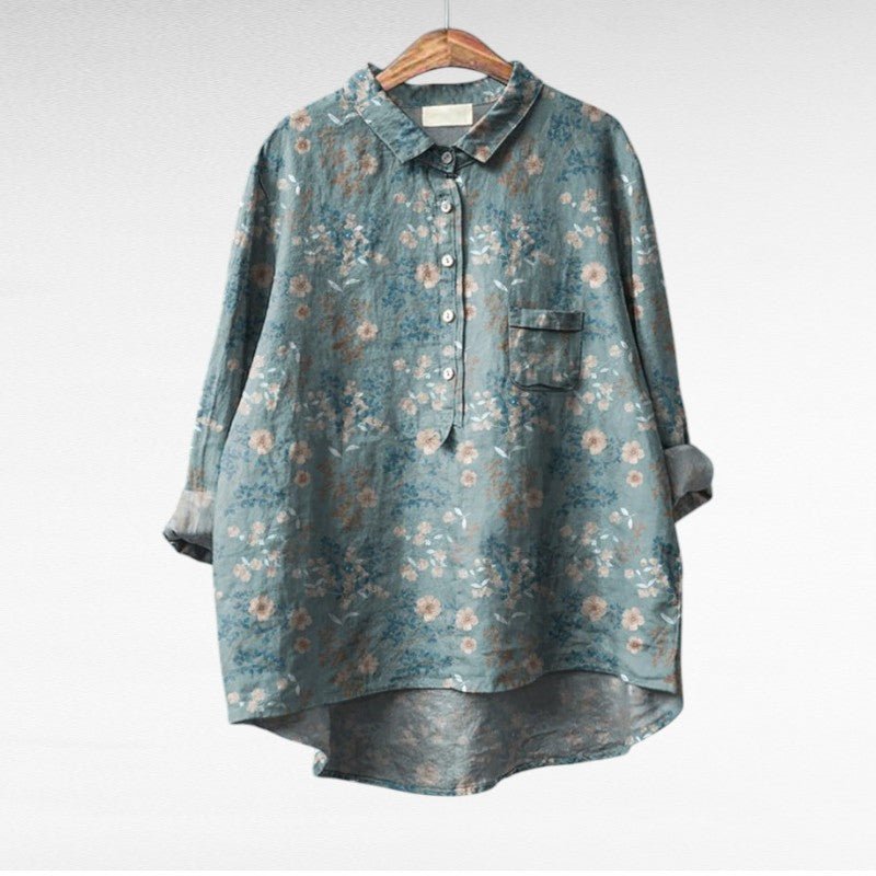 Chemise Longue Imprimée à Manches Longues pour Femmes - Emilia Lane