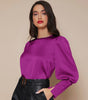 Chemise Satin à Manches Longues pour Femme - Emilia Lane