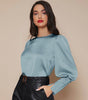 Chemise Satin à Manches Longues pour Femme - Emilia Lane