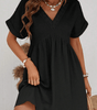 Robe Mini en Dentelle à Col V Élégante