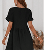 Robe Mini en Dentelle à Col V Élégante