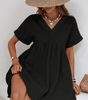 Robe Mini en Dentelle à Col V Élégante