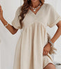 Robe Mini en Dentelle à Col V Élégante