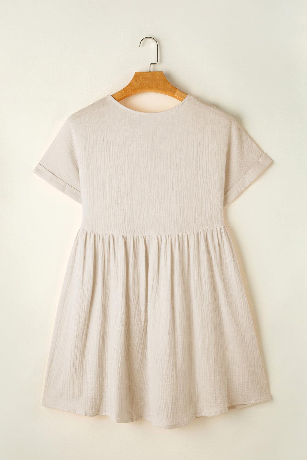 Robe Mini en Dentelle à Col V Élégante