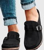 Clogs en Suède à Boucle pour Femmes - Emilia Lane