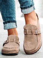 Clogs en Suède à Boucle pour Femmes - Emilia Lane