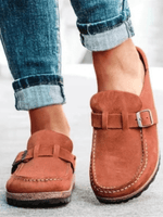 Clogs en Suède à Boucle pour Femmes - Emilia Lane