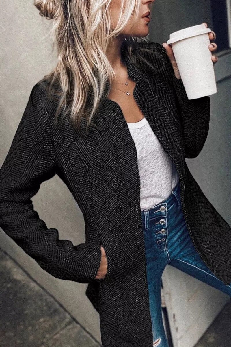 Veste Chic en Tweed pour Femmes