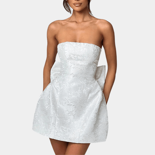 Robe de Cocktail Sans Bretelles pour Femmes