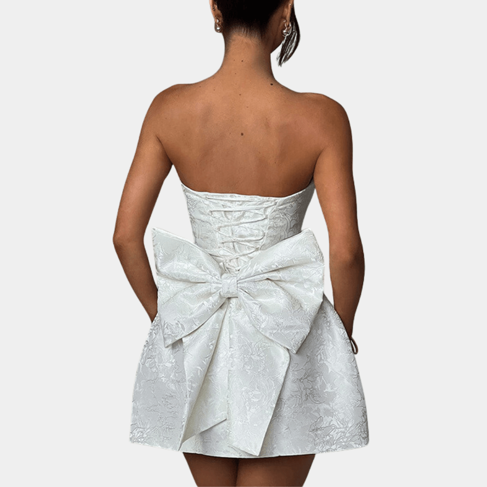 Robe de Cocktail Sans Bretelles pour Femmes